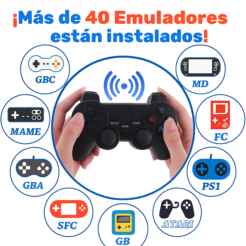 consola retro gamer: 40,000 JUEGOS