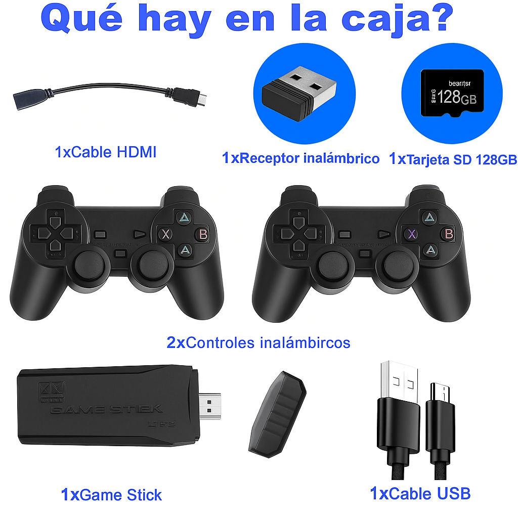 consola retro gamer: 40,000 JUEGOS